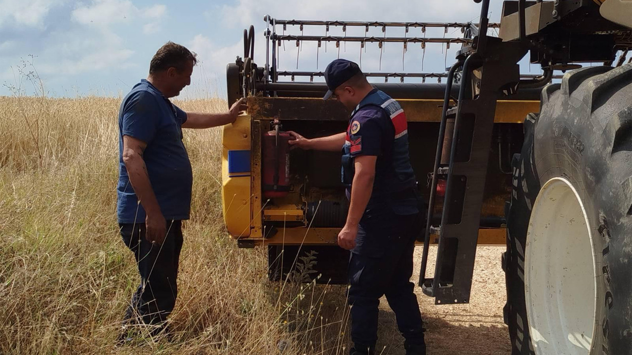 Bilecik’te jandarmadan hasat alanlarında yangın denetimi